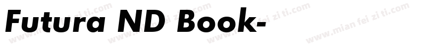 Futura ND Book字体转换